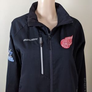 Bauer NHL Detroit Red Wings Overtime Taphouse Black Jacket, Men's Small